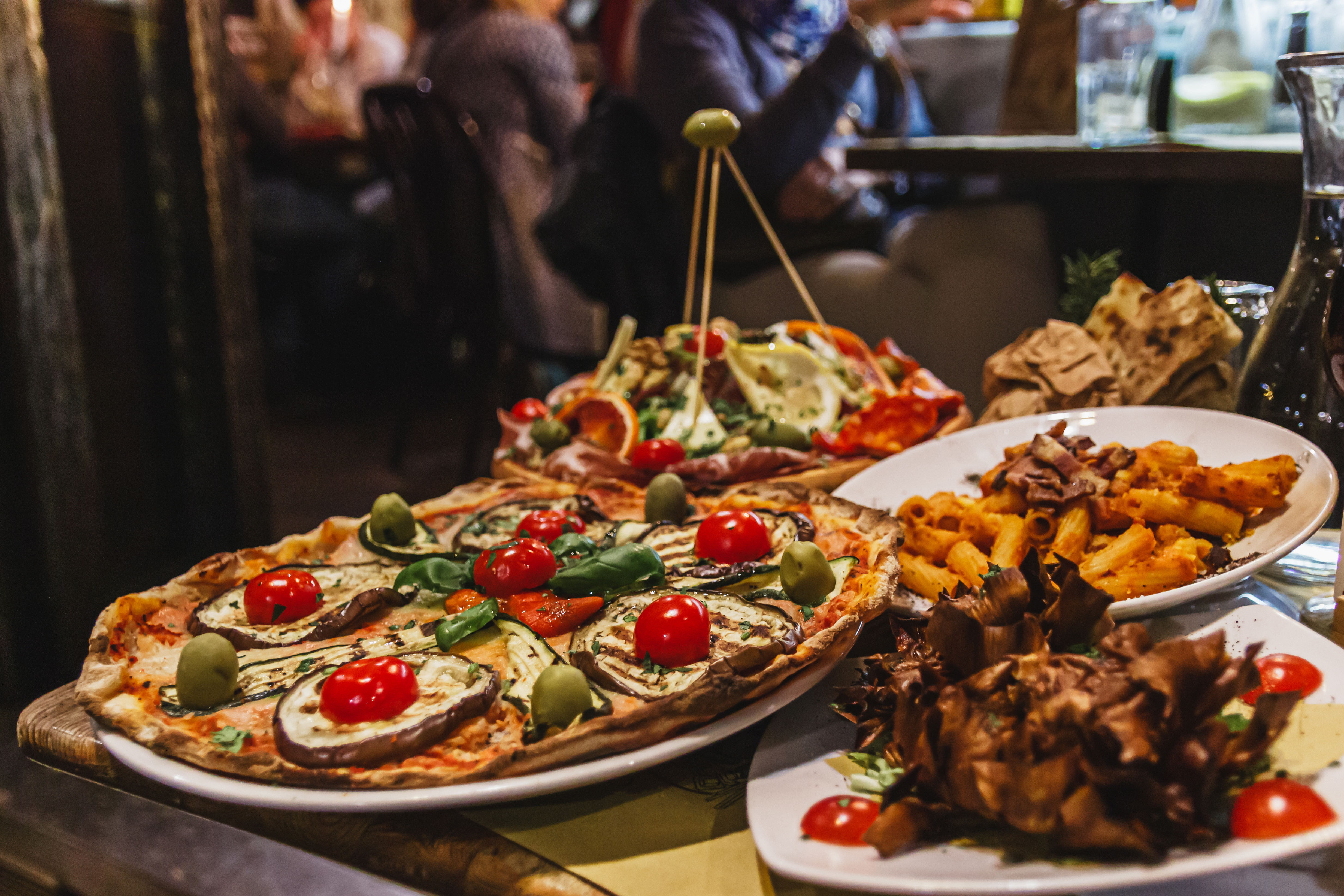 Pizza Platter on a Rome Food Tour.